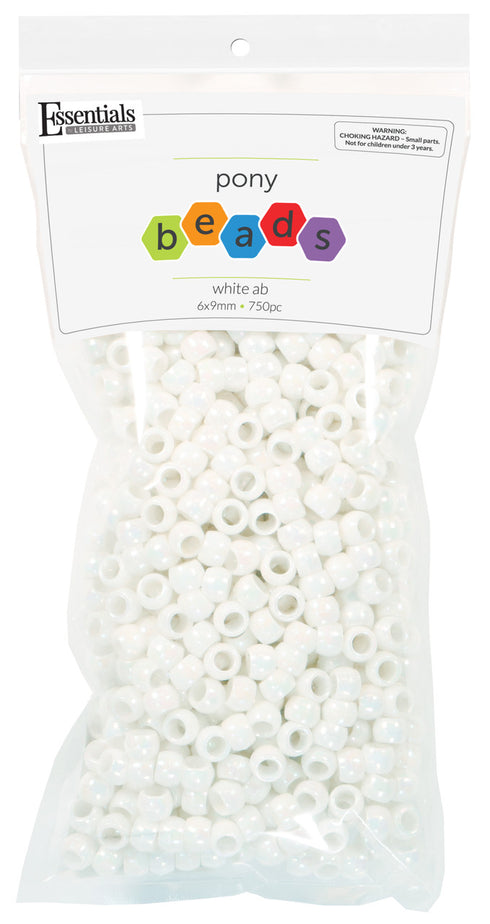 BOREALIS WHITE PONY BEADS